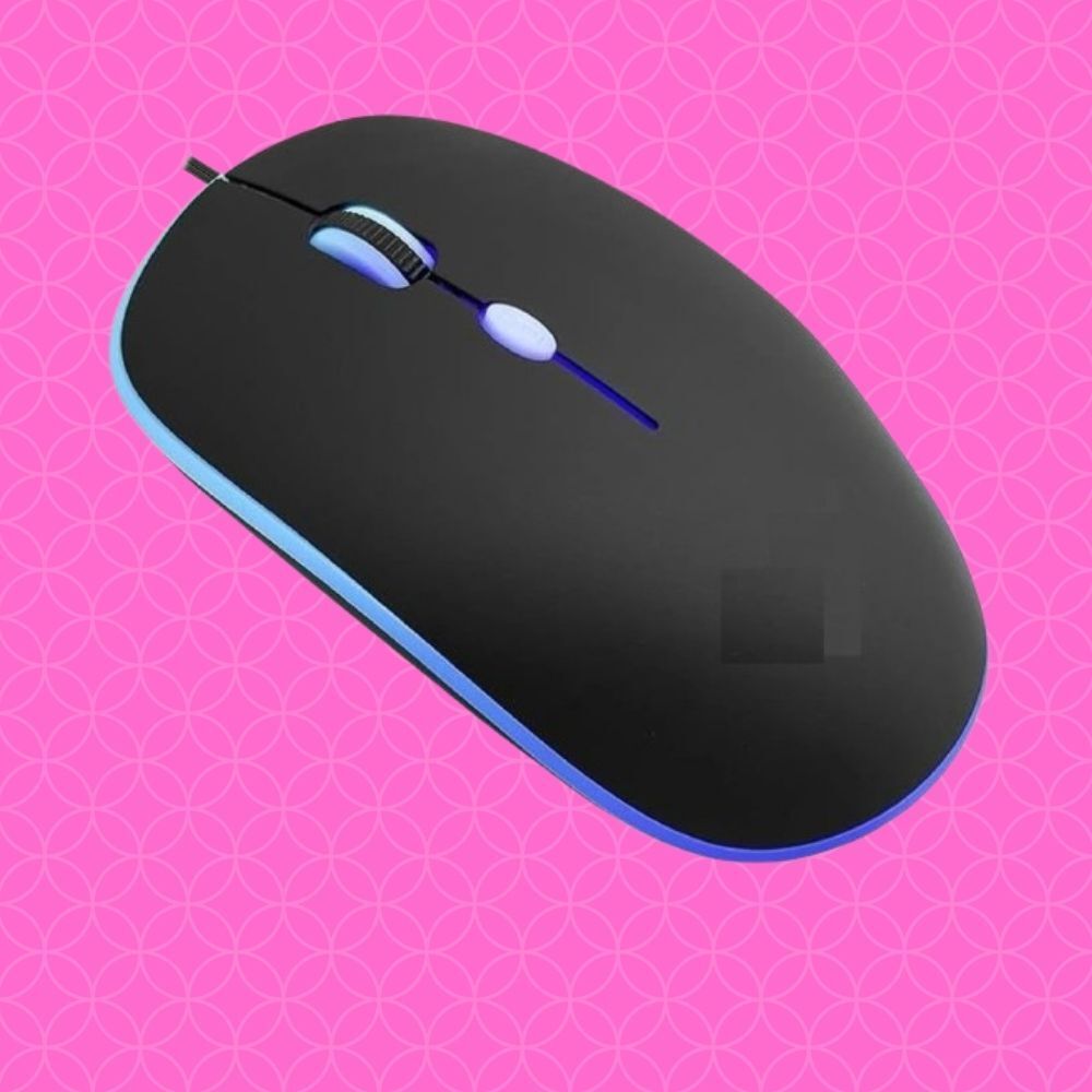 MAKMONI Computer Mouse Wired, Silent USB Mouse - Slim & Compact USB Mouse MB9 Wired Right Handed Optical Gaming Mouse-image-42