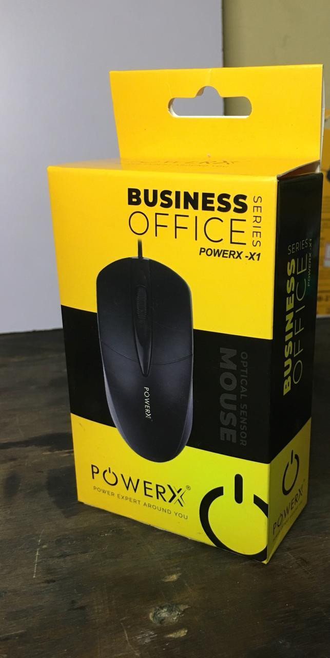 powerx X1 USB MOUSE Wired Ambidextrous Optical Mouse image 1