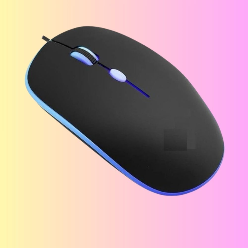 MAKMONI Computer Mouse Wired, Silent USB Mouse - Slim & Compact USB Mouse MB74 Wired Right Handed Optical Gaming Mouse-image-26