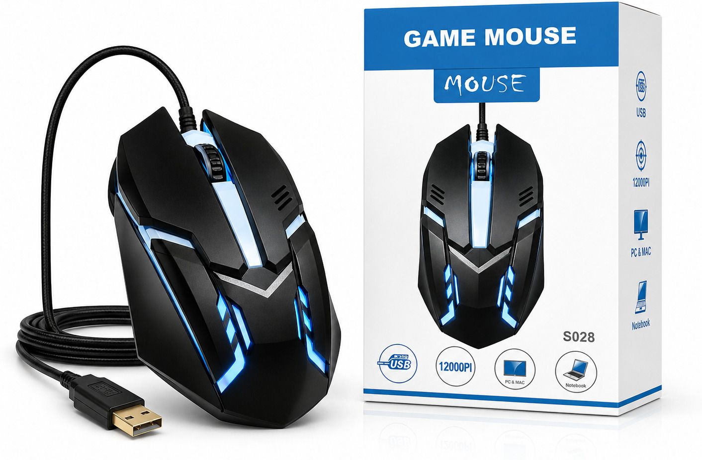 AS covers Wired Gaming Mouse Wired Right Handed Laser Gaming Mouse-picture-14