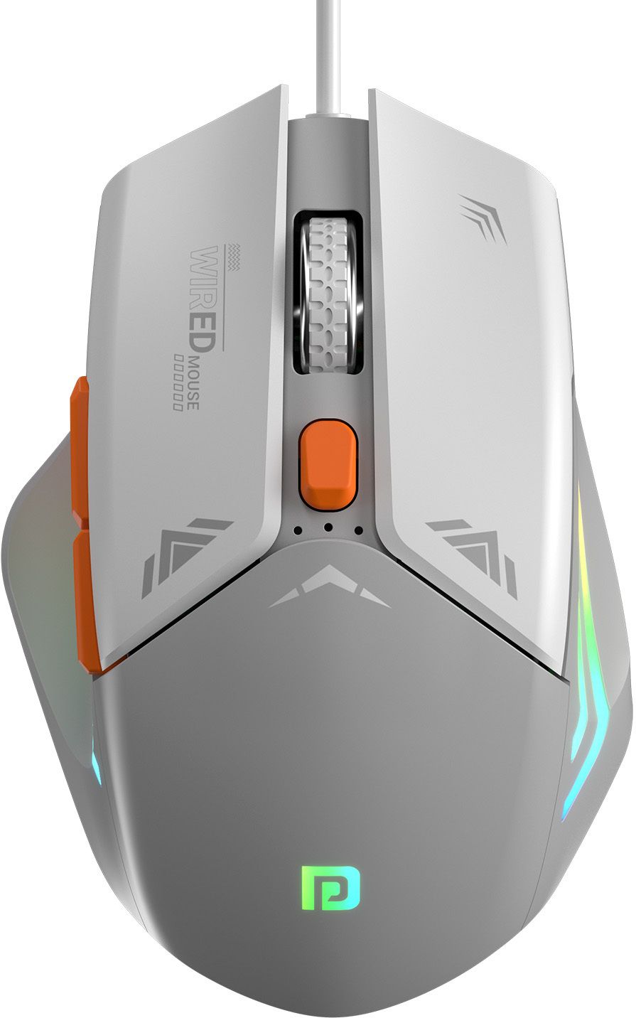 Portronics Vader Gaming Mouse with 6 Buttons, Thumb Support, RGB Lights, Max 6400 DPI Wired Ambidextrous OpticalGaming Mouse-image-48