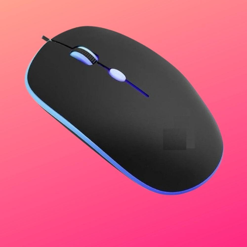 MAKMONI Computer Mouse Wired, Silent USB Mouse - Slim & Compact USB Mouse MB100 Wired Right Handed Optical Gaming Mouse-image-6