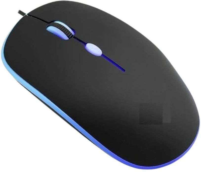 MAKMONI Computer Mouse Wired, Silent USB Mouse - Slim & Compact USB Mouse MB73 Wired Right Handed Optical Gaming Mouse-image-37