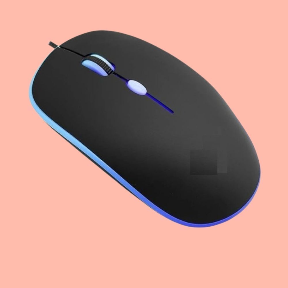 MAKMONI Computer Mouse Wired, Silent USB Mouse - Slim & Compact USB Mouse MB136 Wired Right Handed Optical Gaming Mouse-image-31