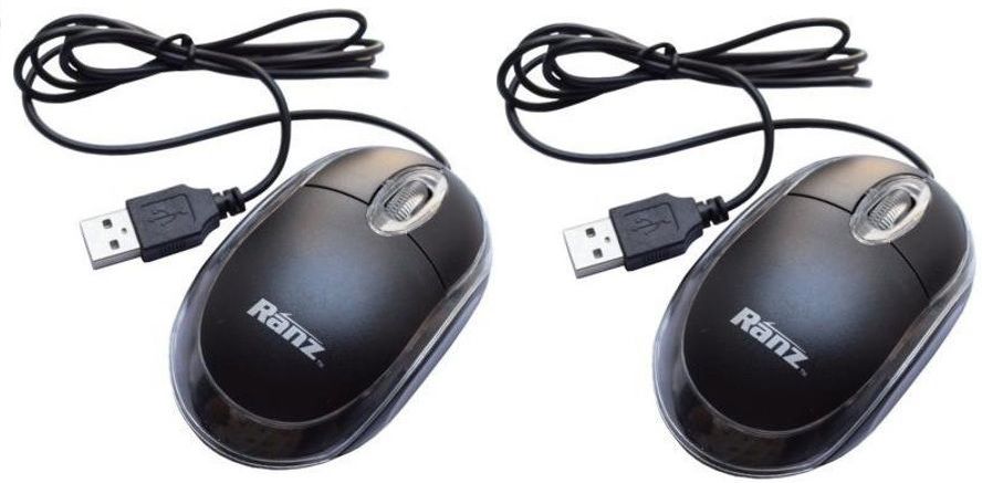Ranz Wired Optical Mouse USB 2.0 2000dpi 2 pcs Wired Ambidextrous Laser Mouse-image-16