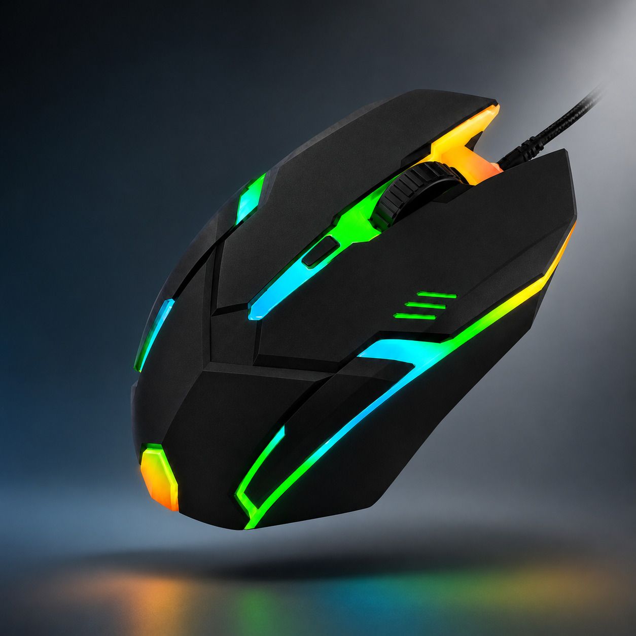 PROSAC USB Wired Optical Mouse | RGB LED Backlit | 1500 DPI | MS-0067 Wired Ergonomic Optical Gaming Mouse-image-35