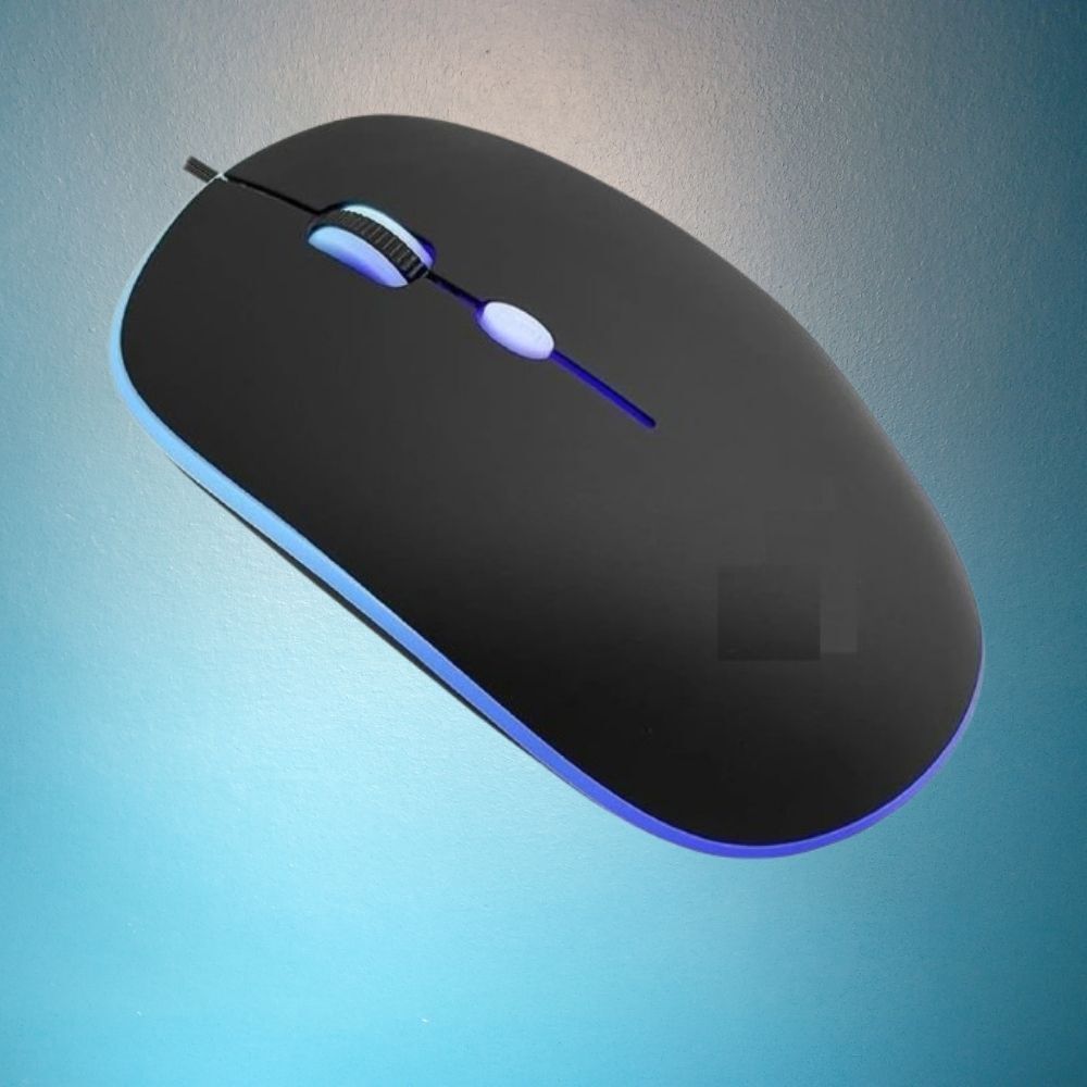 MAKMONI Computer Mouse Wired, Silent USB Mouse - Slim & Compact USB Mouse MB70 Wired Right Handed Optical Gaming Mouse-image-20