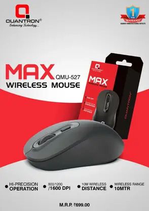 Quantron QMC 527 Wireless Right Handed Optical Gaming Mouse-image-10