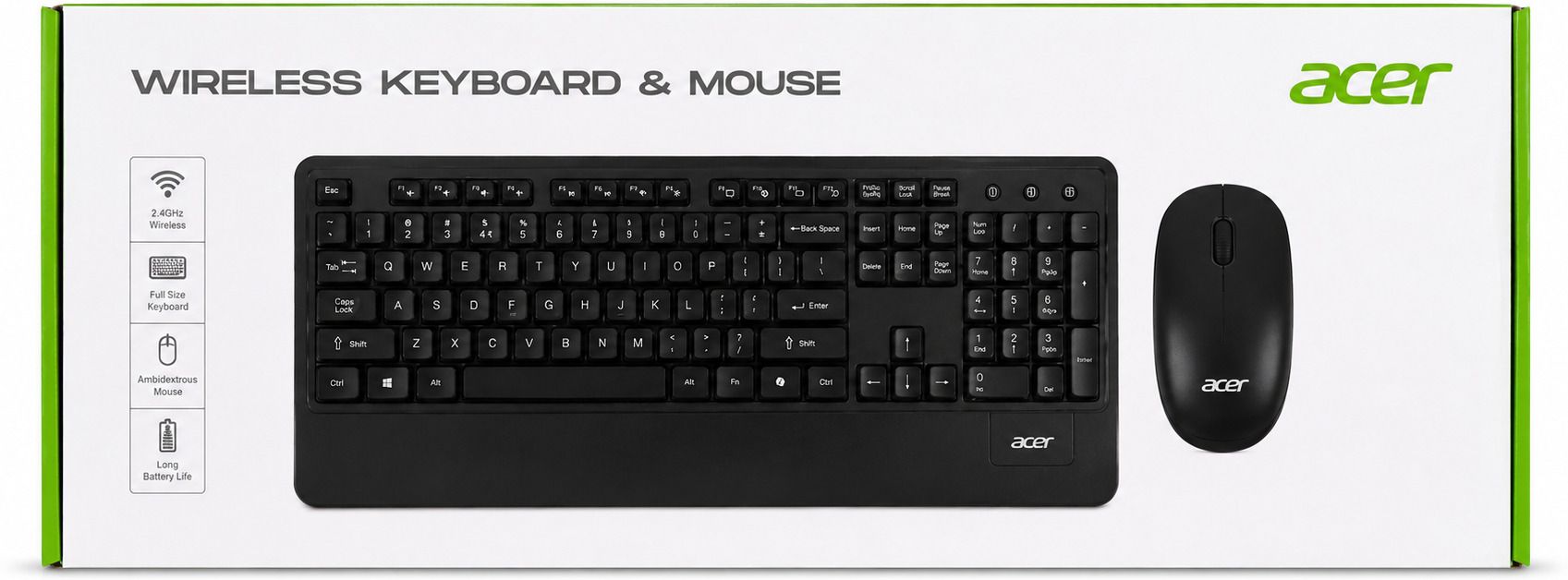 Acer Wireless Keyboard-Mouse Combo With Palm Rest Combo Set-image-20