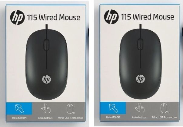 HP 115 USB SETOF 2 Wired Ambidextrous Optical Mouse-picture-12
