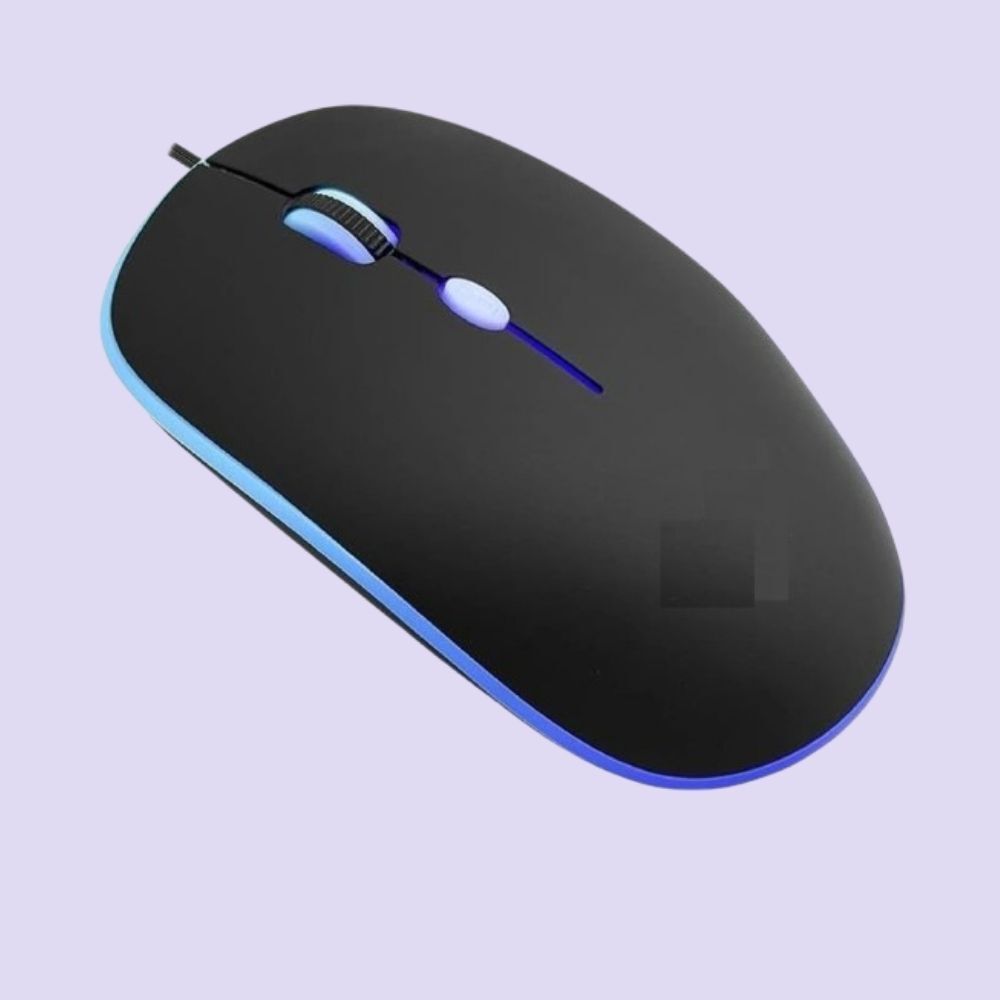 MAKMONI Computer Mouse Wired, Silent USB Mouse - Slim & Compact USB Mouse MB3 Wired Right Handed Optical Gaming Mouse-image-36