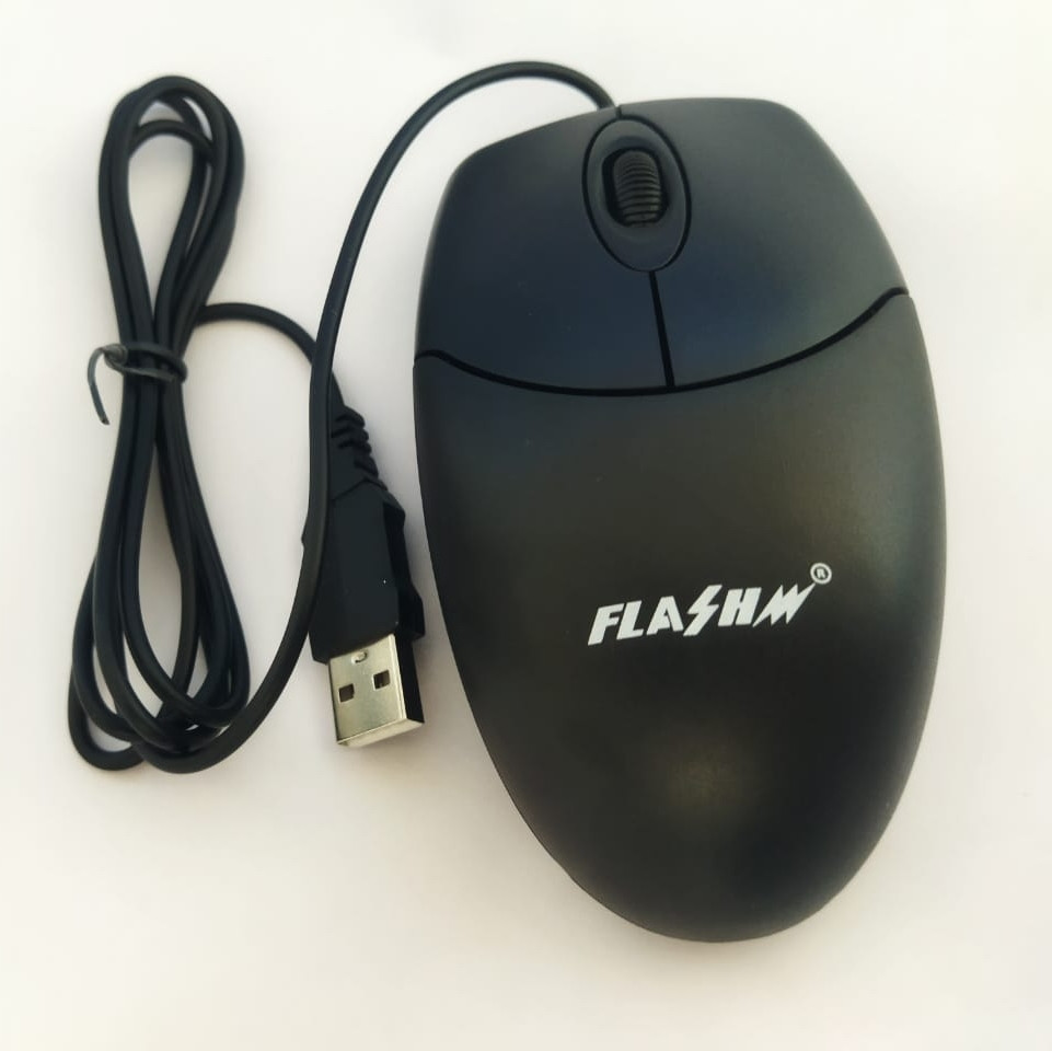 Flashm Office06 Wired Ambidextrous Optical Mouse image 1