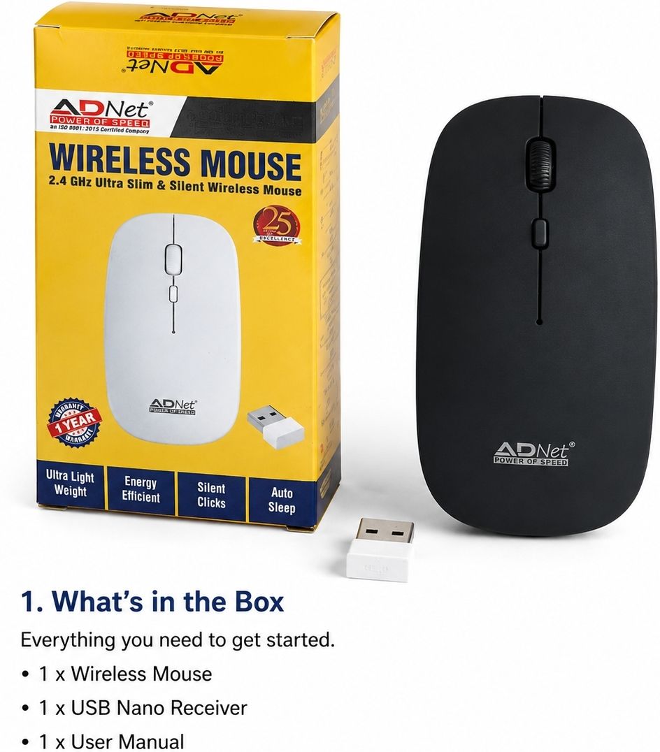 AD NET AD-WM-144 Ambidextrous Optical Mouse-picture-34