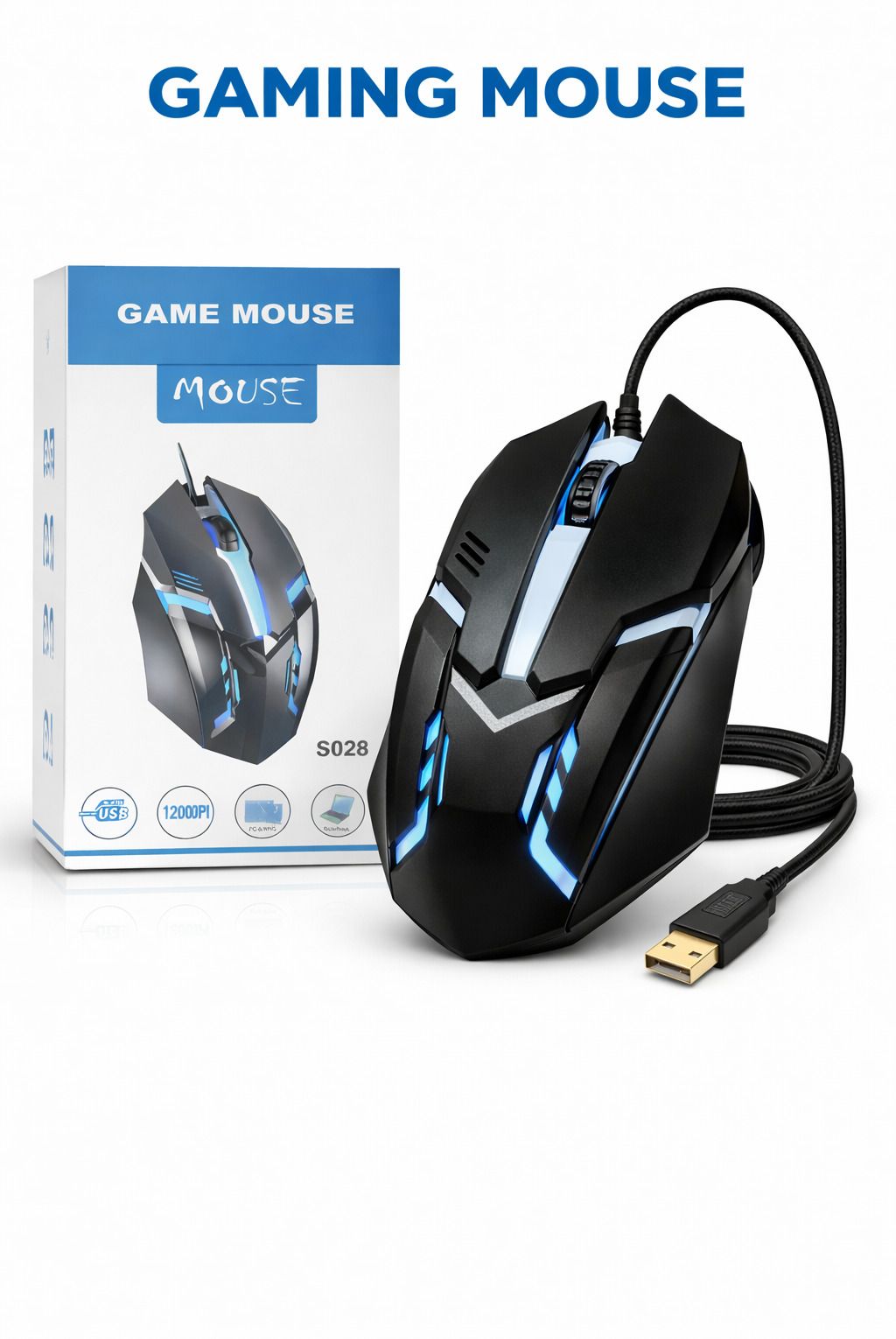 SINGHTECH Black MOUSE 2 Wired Right Handed Optical Gaming Mouse-picture-13