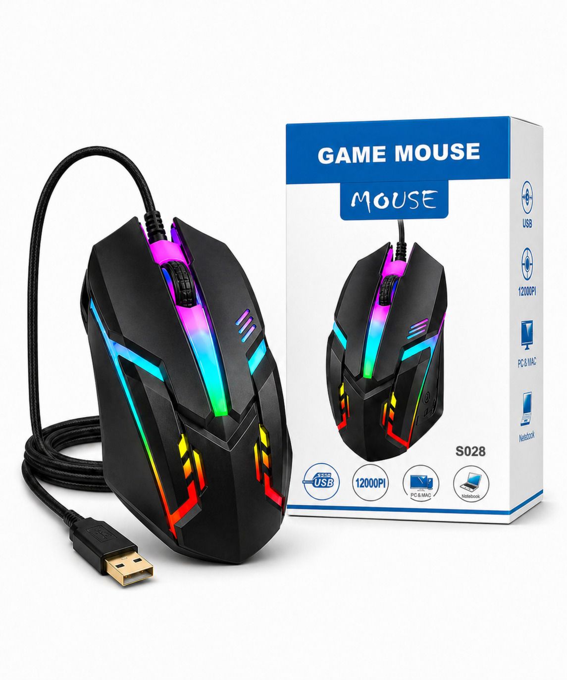 AS covers Gaming wired mouse Wired Right Handed Laser Gaming Mouse-picture-19
