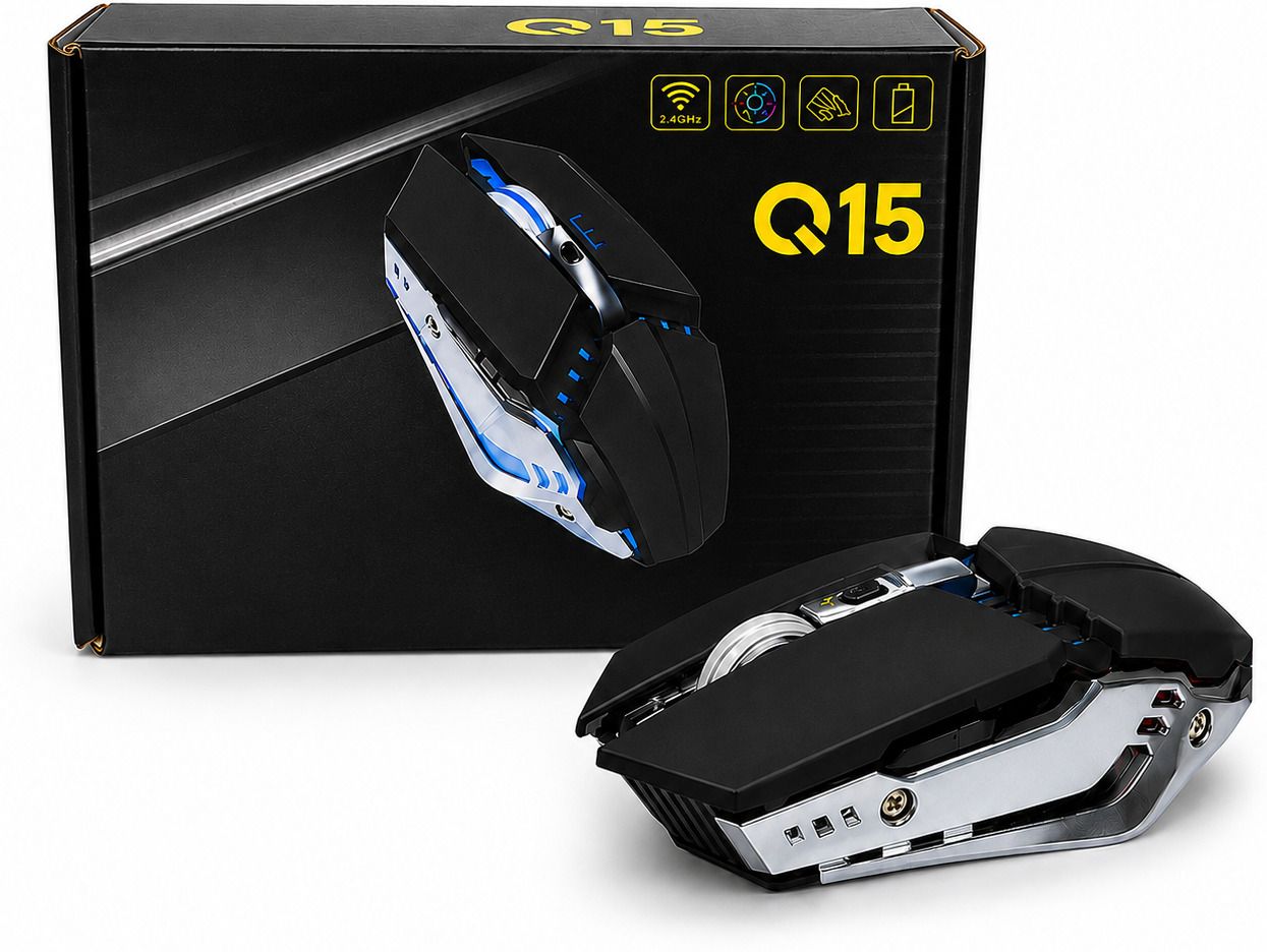 UNIWAVE Gaming Mouse With Vertical 1600 DPI Adjustable Gaming Mouse Control USB Ergonomic Laser Gaming Mouse-image-47