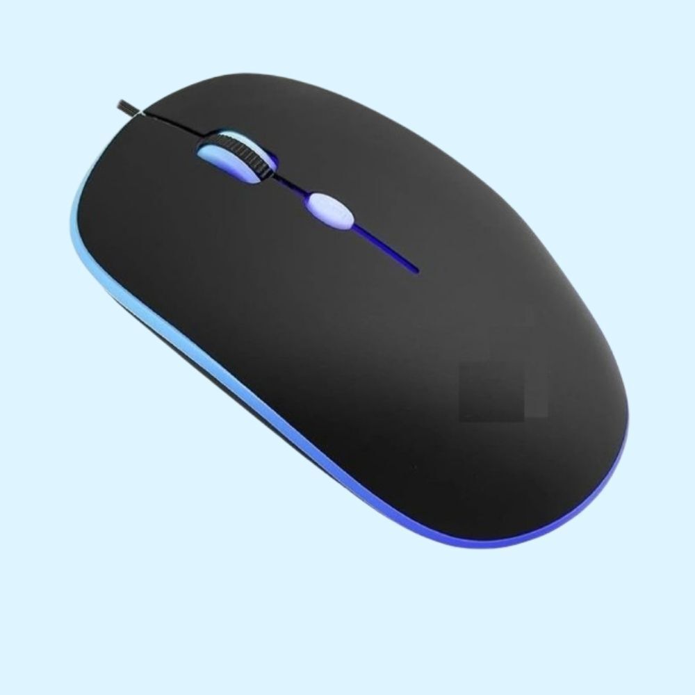 MAKMONI Computer Mouse Wired, Silent USB Mouse - Slim & Compact USB Mouse MB150 Wired Right Handed Optical Gaming Mouse-image-48