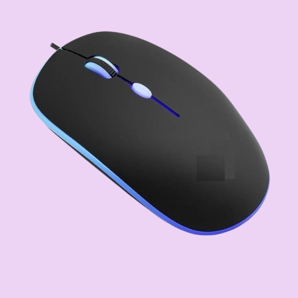 MAKMONI Computer Mouse Wired, Silent USB Mouse - Slim & Compact USB Mouse MB121 Wired Right Handed Optical Gaming Mouse-image-49