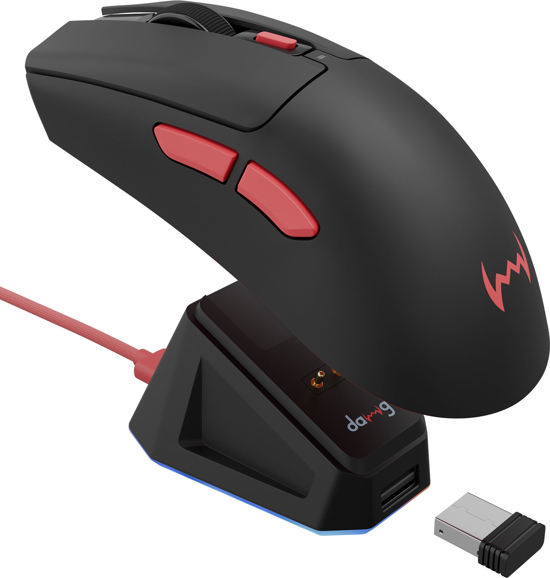 daWg W-Slay 50 (Black) Wireless Ambidextrous Optical Gaming Mouse with Bluetooth-image-19