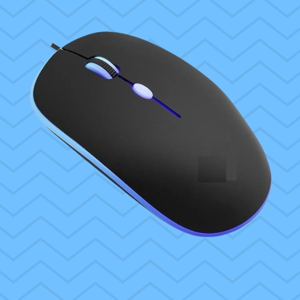 MAKMONI Computer Mouse Wired, Silent USB Mouse - Slim & Compact USB Mouse MB163 Wired Right Handed Optical Gaming Mouse-image-38