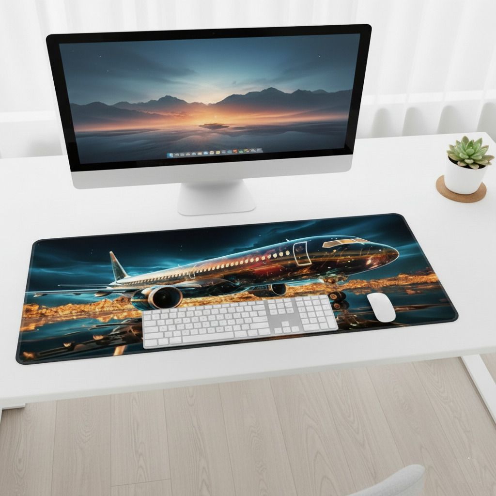 DARSHANAM WORLD Large Extended Mouse Pad, Soft Gaming Desk Keyboard Pad Mat for Offices & Home Non Slip Base Mousepad-image-34
