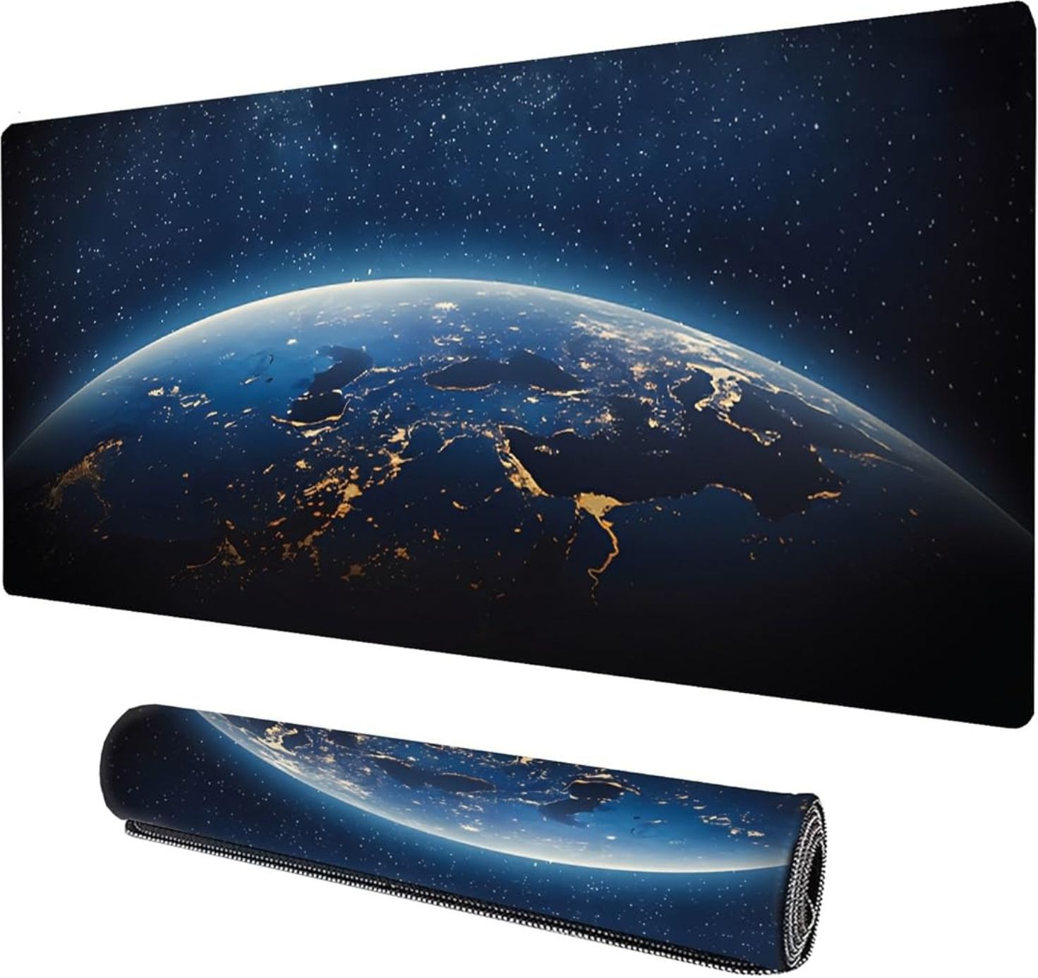 Dyazo Plus Large Earth Design Extended Deskmat Water-Resistant for Laptop & Notebooks Non Slip Base Mousepad-image-16