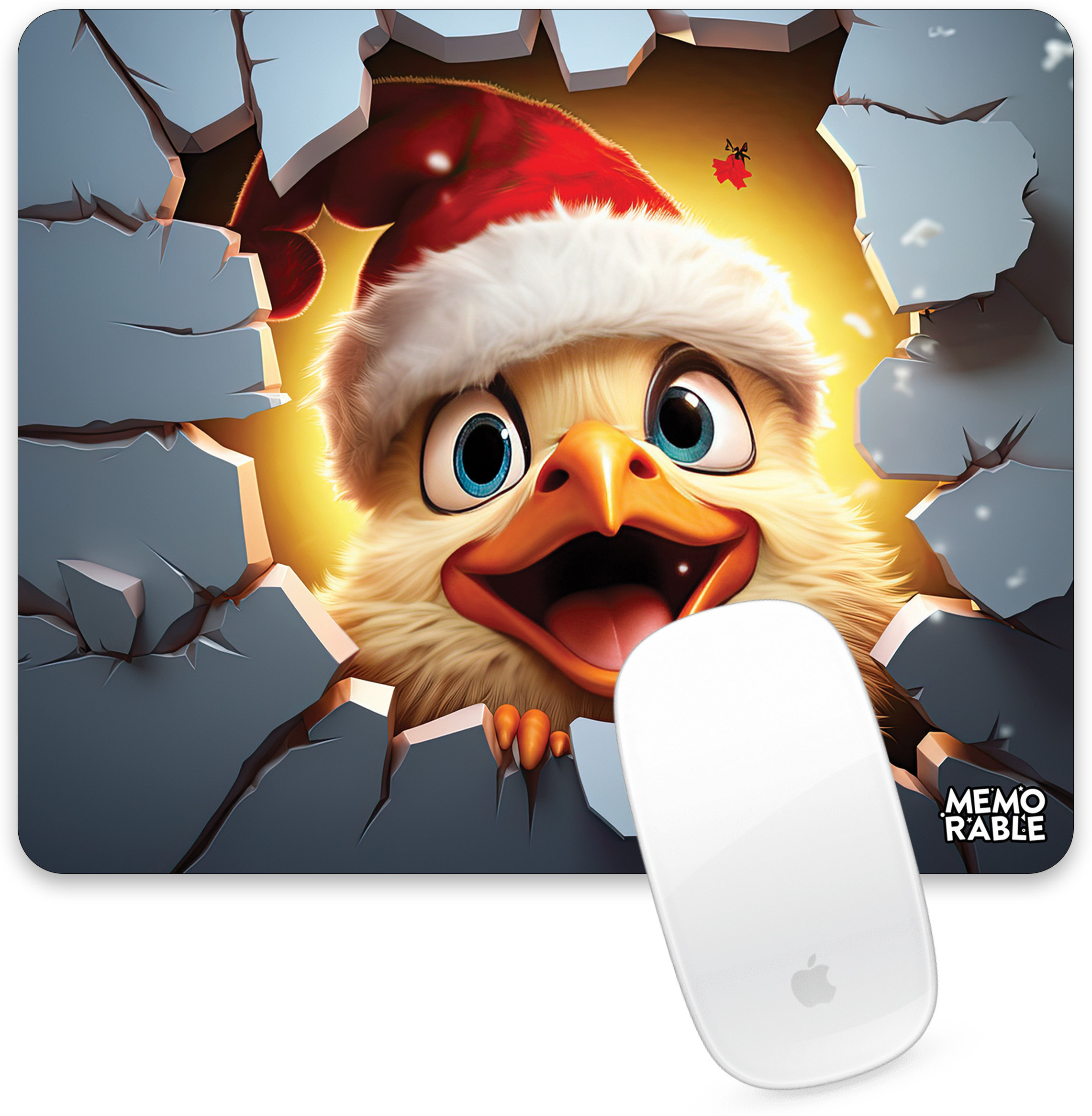 CharuGraphics MEMORABLE'' Smooth Surface Mousepad – 19×24 cm Dual Sided Mousepad (Multicolor) Non Slip Base Dual Sided Mousepad image 1