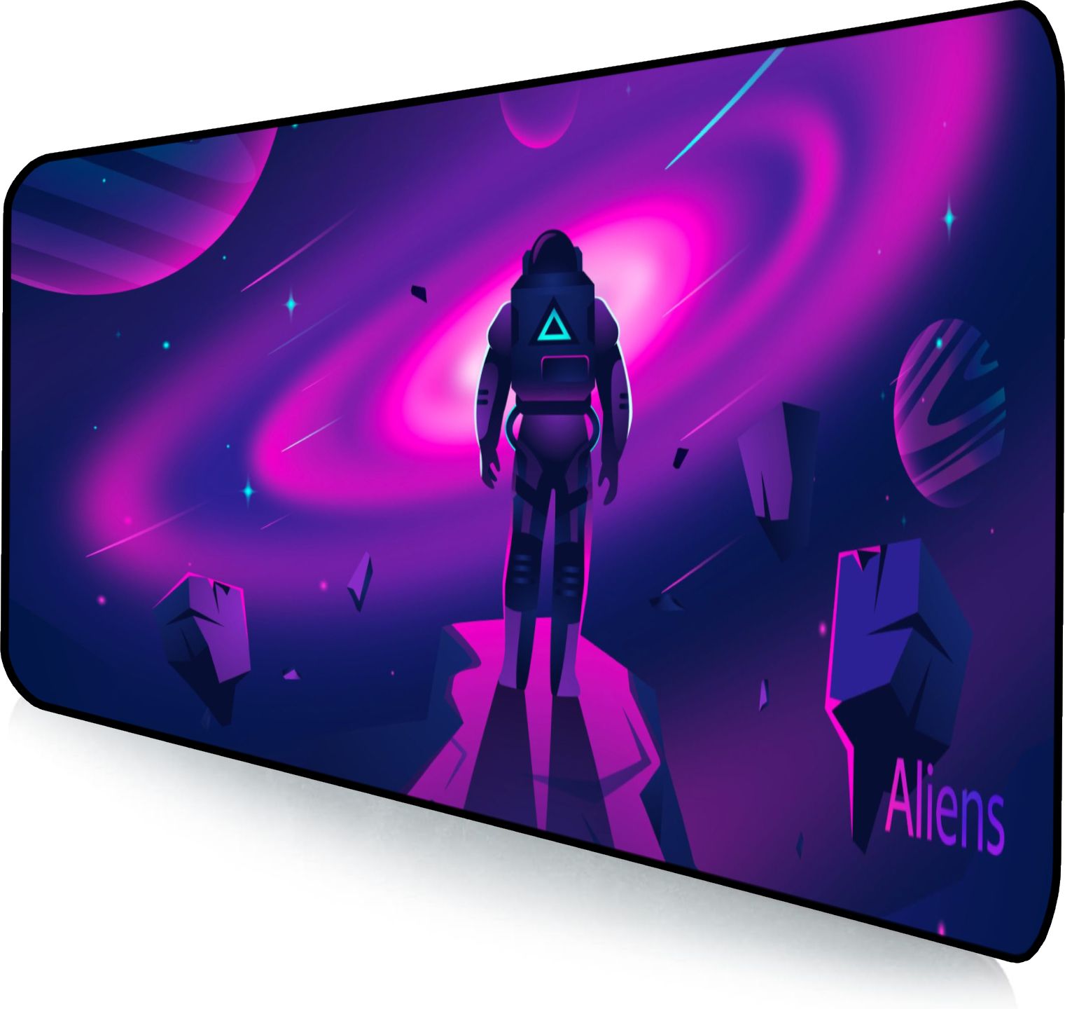 Aliens Extended Gaming Mouse Pad, Non-Slip Base, Water-Repellent, Smooth Surface Non Slip Base Mousepad-image-38