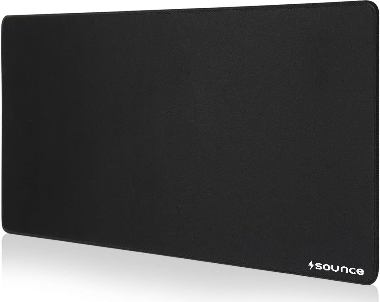 sounce Anti-fray Edges, Anti-Slip Rubber Base,Smooth Mouse Control Gaming | MPBK9x4 Non Slip Base Mousepad-image-12