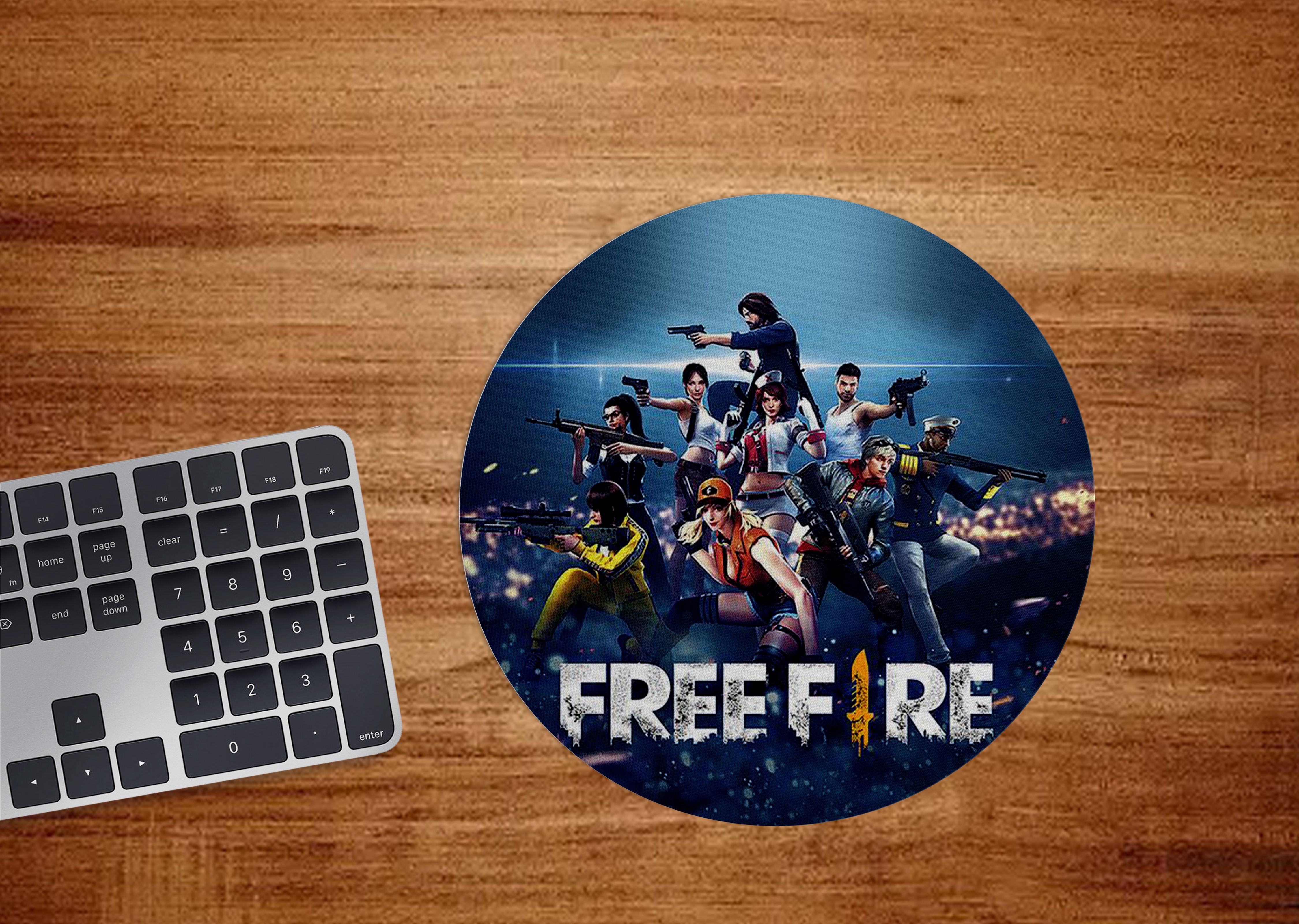 ZORI FREE FIRE Printed Mouse Pads Round Shape, Desktops Computer PC and Laptop Mousepad-picture-13
