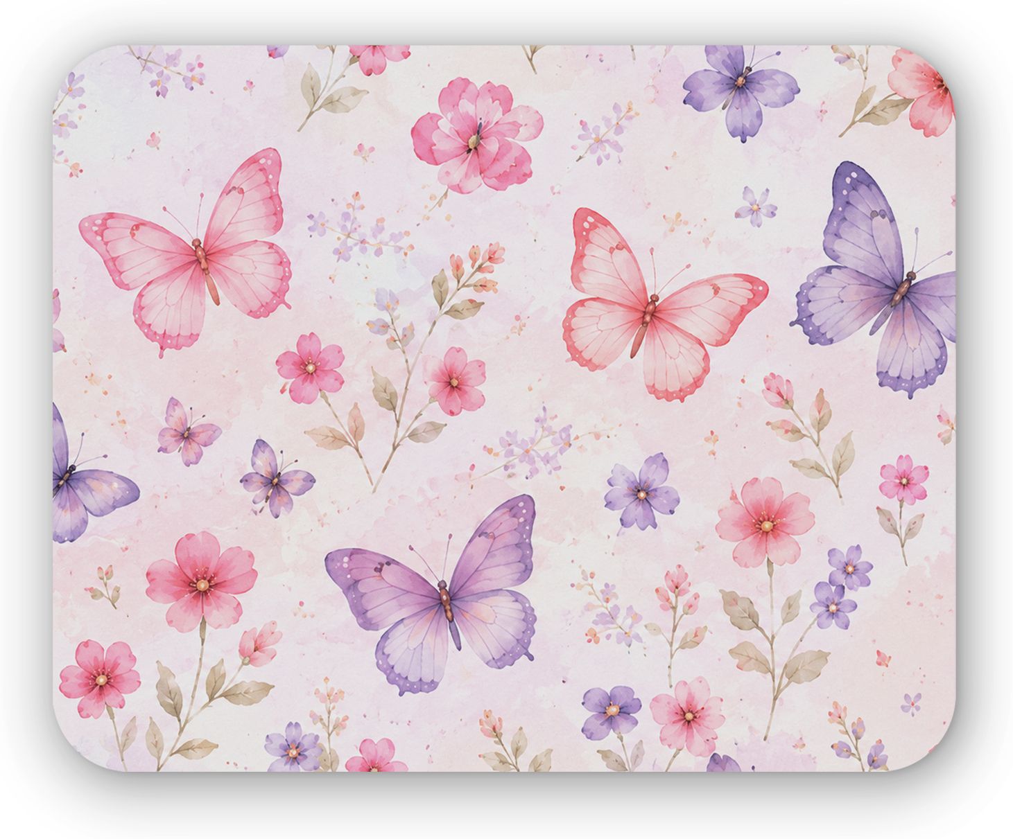 TRENDY DEALZ Butterfly Floral Design Printed Mouse Pad with Smooth Surface & Non Slip Base Mousepad-picture-11