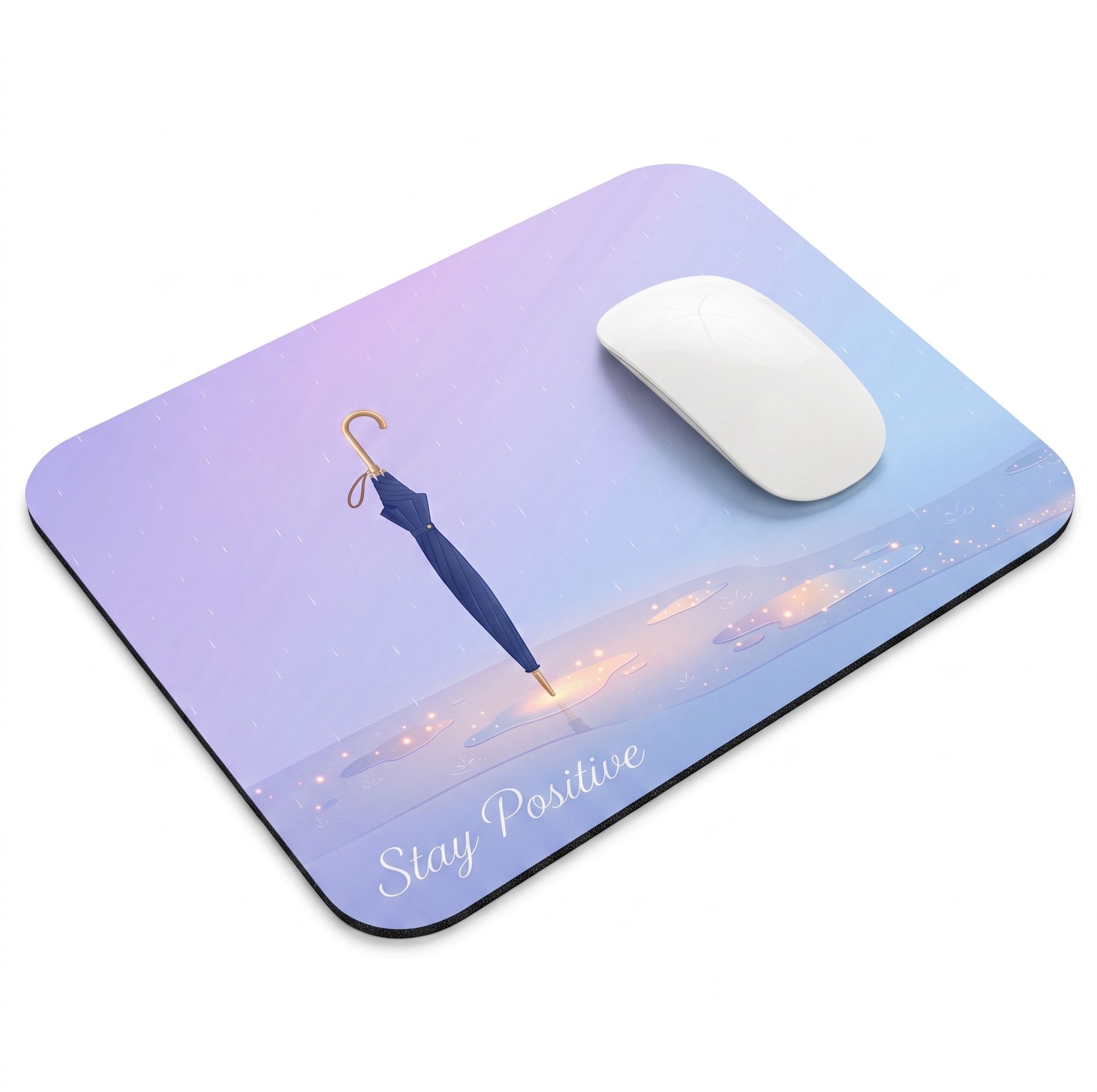 UNIQUE CREATION GIFT STORE Aesthetic Mouse Pad, Umbrella Printed Mouse Pad, Positive message Non Slip Base Mousepad-picture-38
