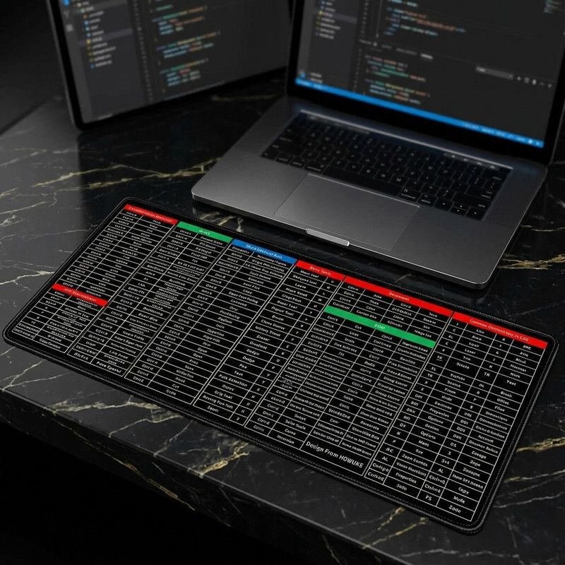 CrazySoul Xxxl Desk Mat - Large - Excel Anti-Slip Shortcut Keyboard Mat Non Slip Base Mousepad-picture-25