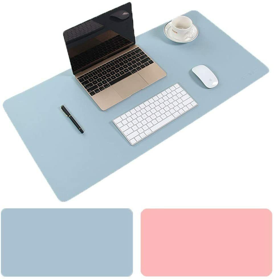 SHIDHMI Laptop Pad Desk Pad, PU Leather Office Desk Mat, Ultra Thin, Extra Large, Waterproof Desk Blotter, Laptop Mouse Pad Table Protector for Office and Home Mousepad-image-2