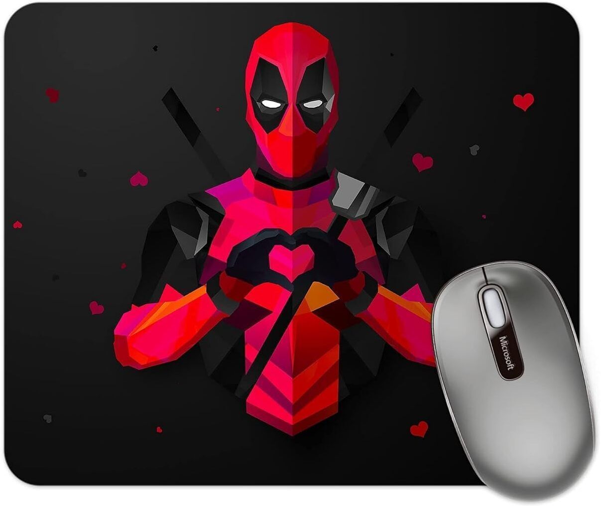 MAENA Dead Pool With Heart Mouse Pad Non Slip Base Mousepad-picture-33