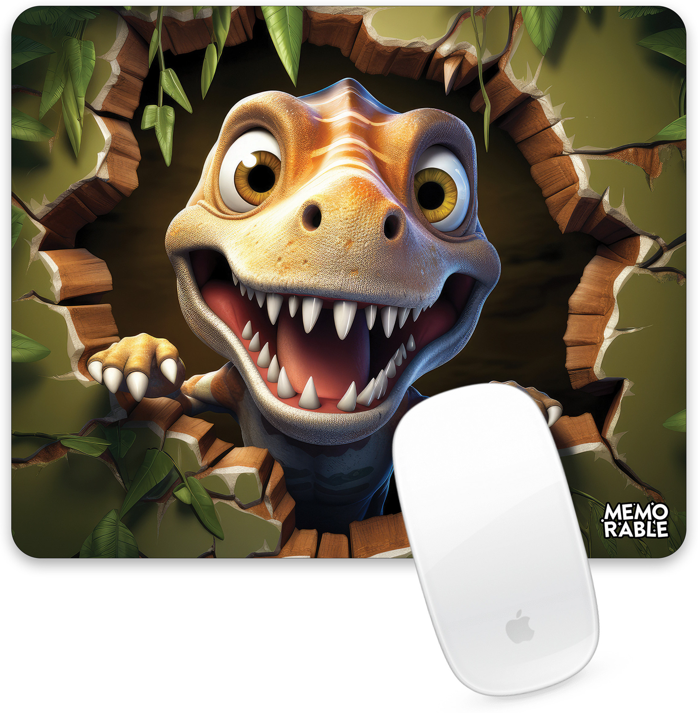 CharuGraphics MEMORABLE'' Smooth Surface Mousepad – 19×24 cm Dual Sided Mousepad image 1