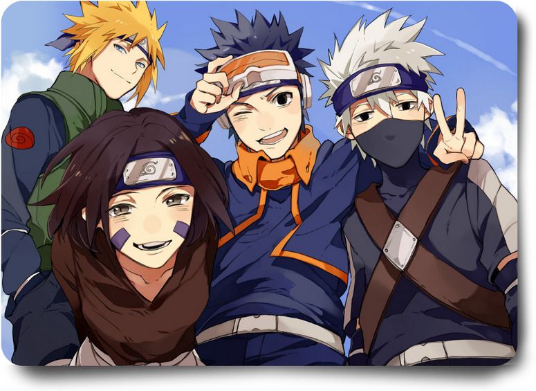 Replix Anime Mouse Pad (9 inch x 7 inch) - Computer Naruto Team 7 (D) Printed Mousepad Non Slip Base Mousepad-image-14