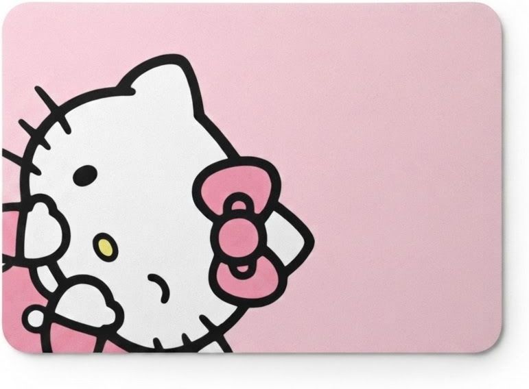 VORZIX PINK KITTY Non Slip Base Mousepad-image-1
