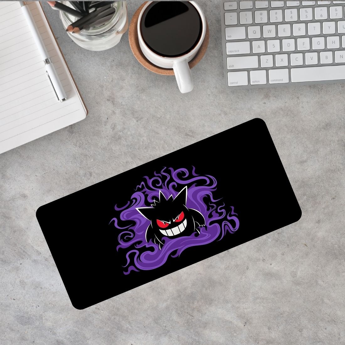 Sigma One Pokemon Ganger Smoke Design Keyboard Mouse Pad Mat - Anti-Slip & Waterproof Non Slip Base Mousepad-picture-28