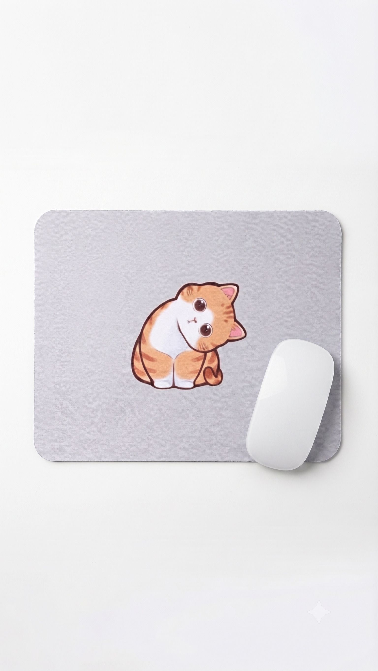 VORZIX orange tabby cat Non Slip Base Mousepad-picture-27