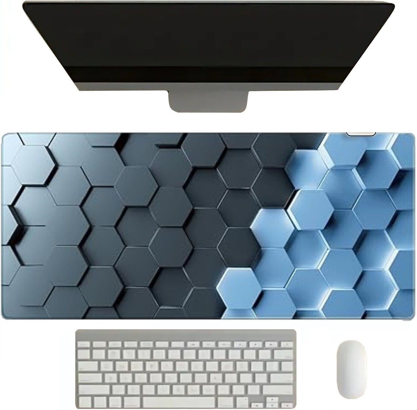 Gyanvi Large Rubber Base Desk Mat, Anti-Slip Keyboard Pad, Large Cheat Sheet Mouse Pad Non Slip Base Dual Sided Mousepad-image-18