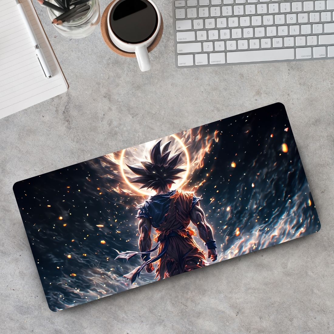 Sigma One Goku Celestial Ascension Anime XXL Keyboard Mat 23 x 11 inch Non Slip Base Mousepad-picture-10