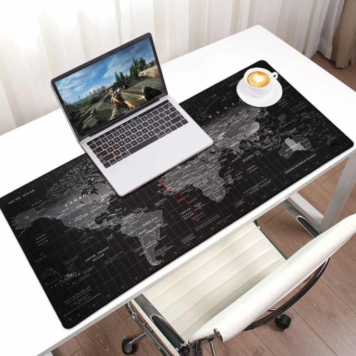 TSS World map & Keyboard Desk Mat Non Slip Base Mousepad-image-35