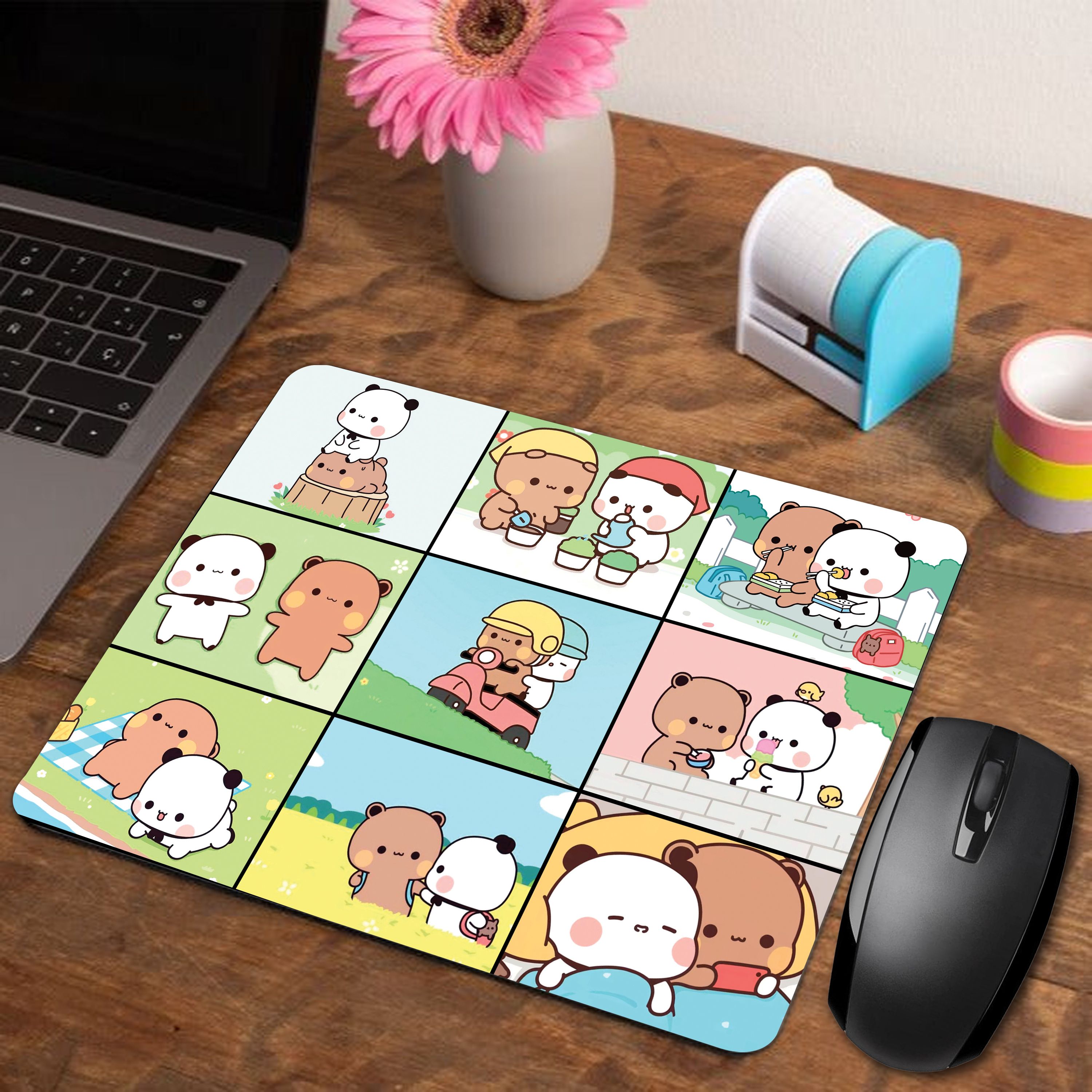 Asha Gifts Bubu Dudu Mouse Pad for Laptop Desktop PC Gaming Mousepad Rubber Base AT-1 Mousepad-image-30