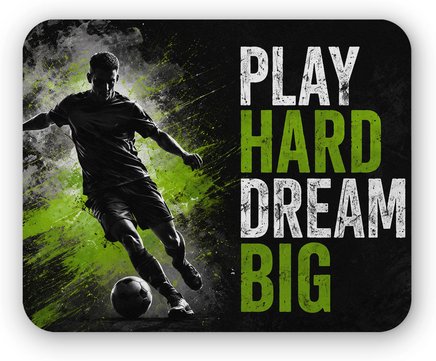 TRENDY DEALZ Play Hard Dream Big Design Printed Mouse Pad with Smooth Surface & Non Slip Base Mousepad-image-11