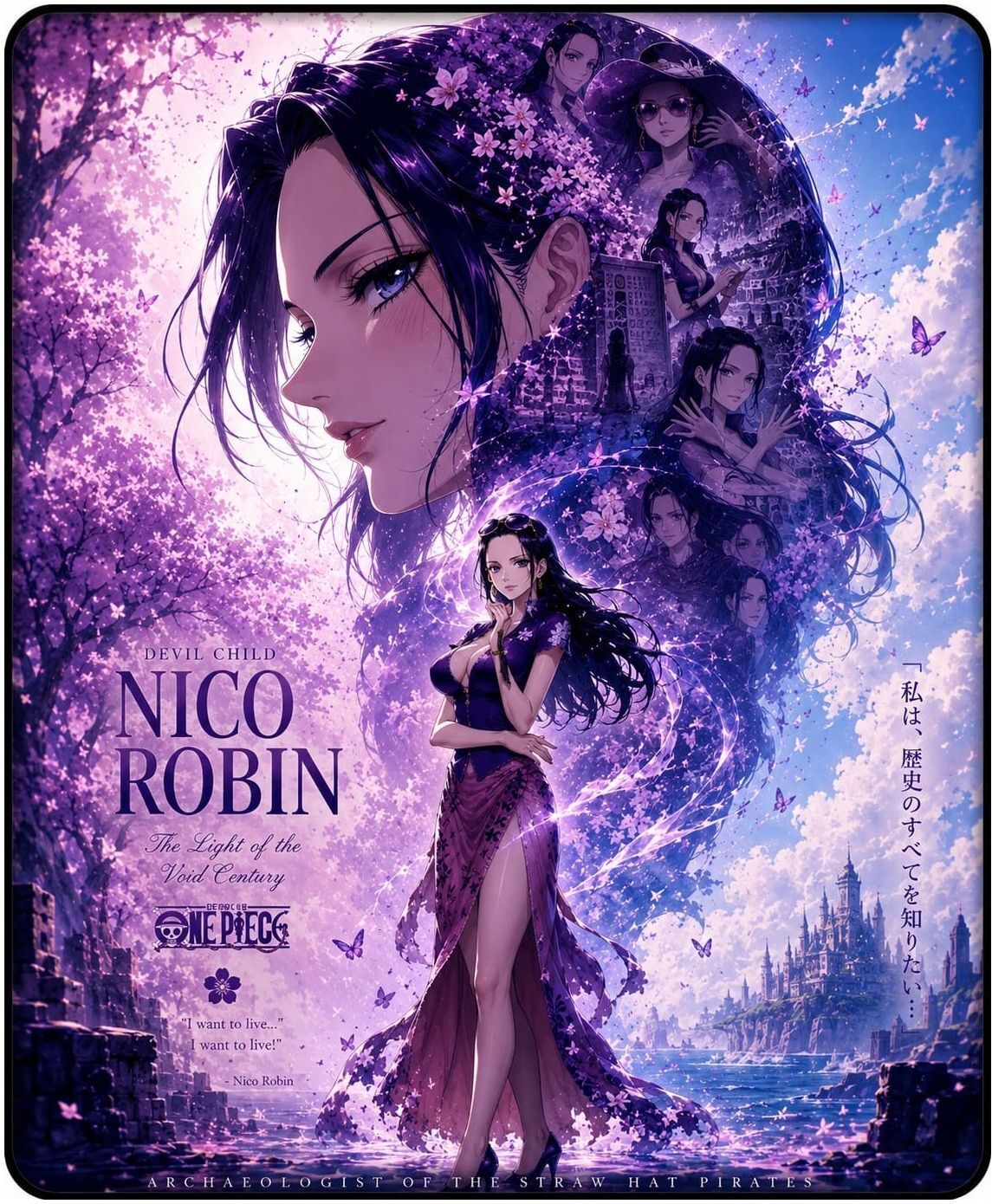 MAENA NICO ROBIN MousePad Home/Office/Gaming |Anti-Skid, Rubber Base Non Slip Base Mousepad-image-30