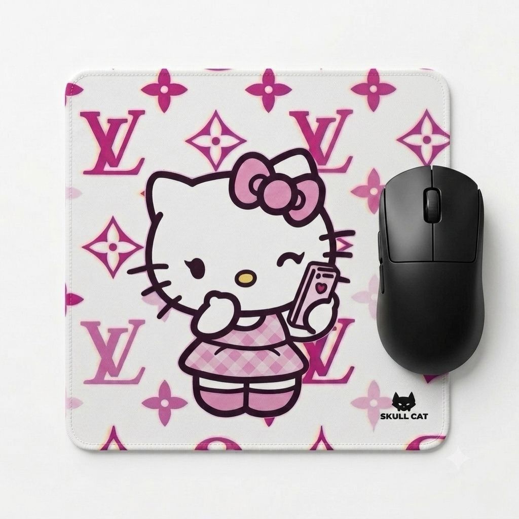 Skull cat Cute Cat Aeshtetic Mouse pad 7x9 inch Non Slip Base Mousepad-image-31