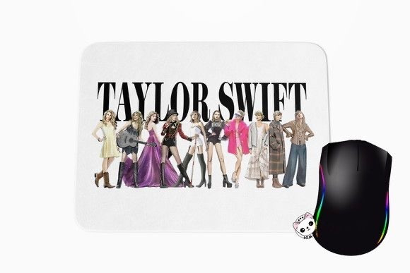 craft maniacs TAYLOR SWIFT Rubber Base Mouse pad for Laptop and Computer Mousepad image 1