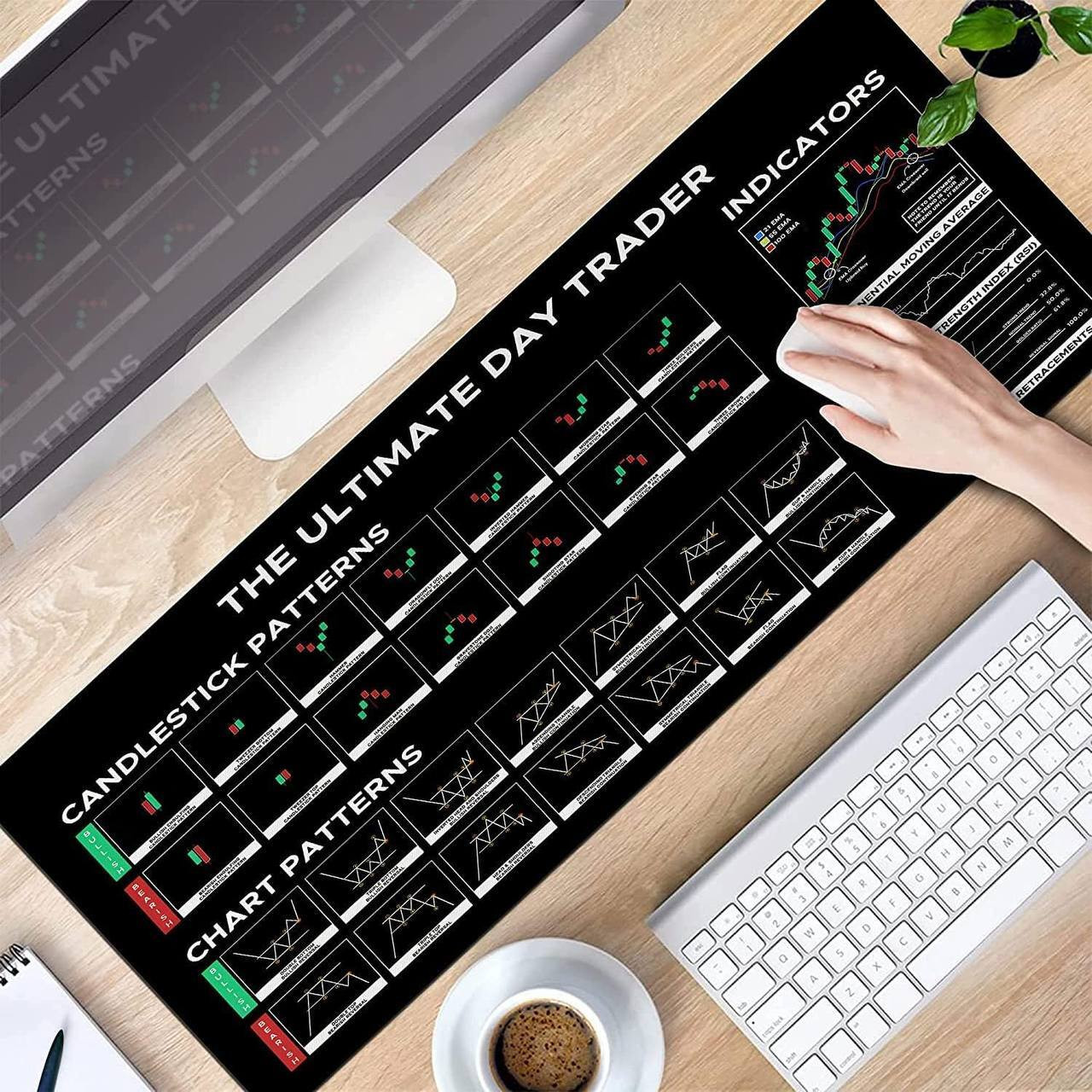 TRINGDOWN Stock Market Day Trader Pad Mousepad image 1