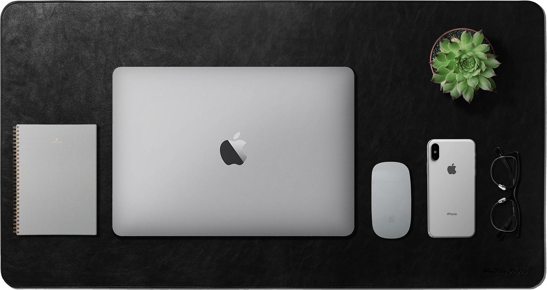 DailyObjects TURF-LETHER-DESK-MAT-TAN Non Slip Base Dual Sided Mousepad-image-3